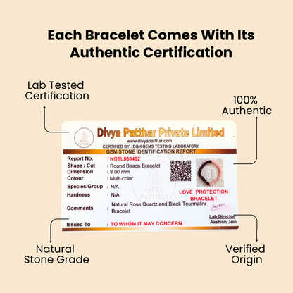 Natural Love Protection Bracelet (Heart Healing & Energy Shield)