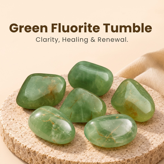 Green Fluorite Tumble – Clarity, Healing & Renewal