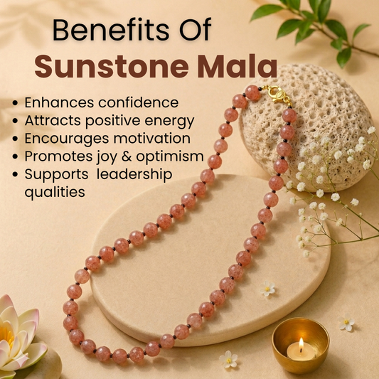 Sunstone Mala – Confidence, Joy & Success