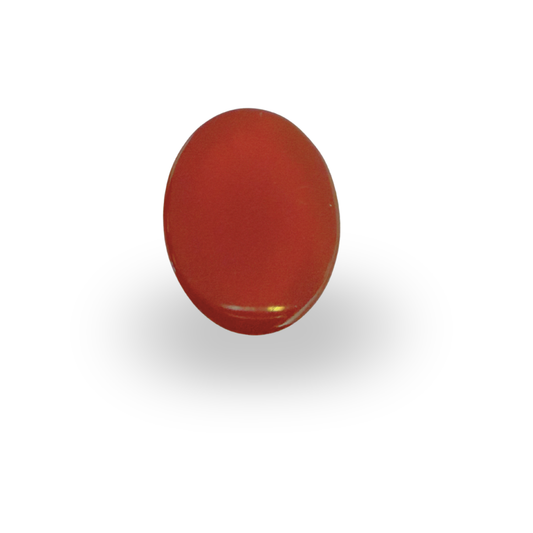 Natural Red Onyx Gemstone – Oval Shape (16.85 Carat | 18.36 Ratti)