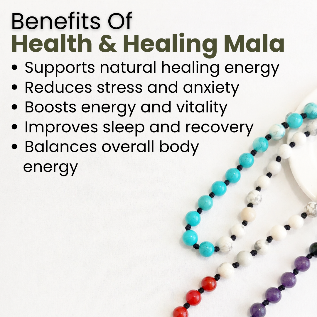 Health & Healing Power Mala (Wellness, Strength & Positive Energy)