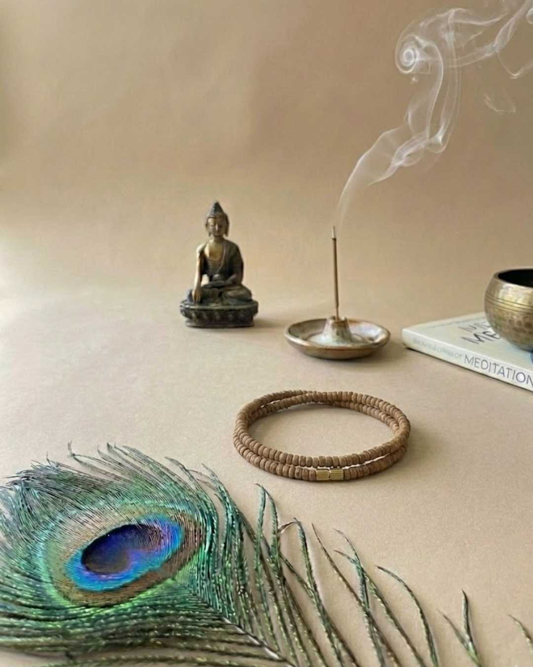 Natural Tulsi Kanthi Mala (Double Round) – Symbol of Devotion, Purity & Divine Protection