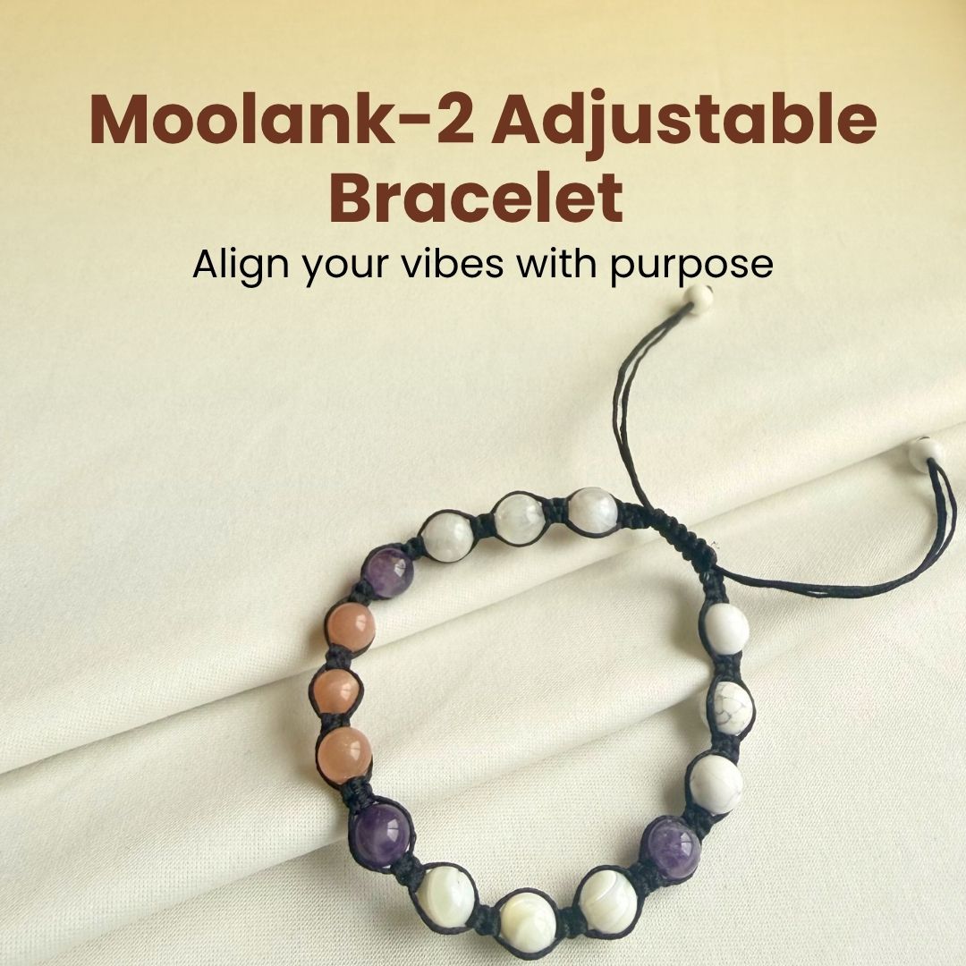 Moolank 2 Power Adjustable Bracelet (Emotional Balance, Intuition & Inner Peace) Emotional Balance Intuition Inner Peace
