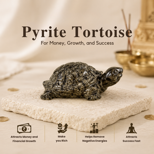 Pyrite Tortoise for Vastu Purpose – Wealth, Protection & Financial Growth
