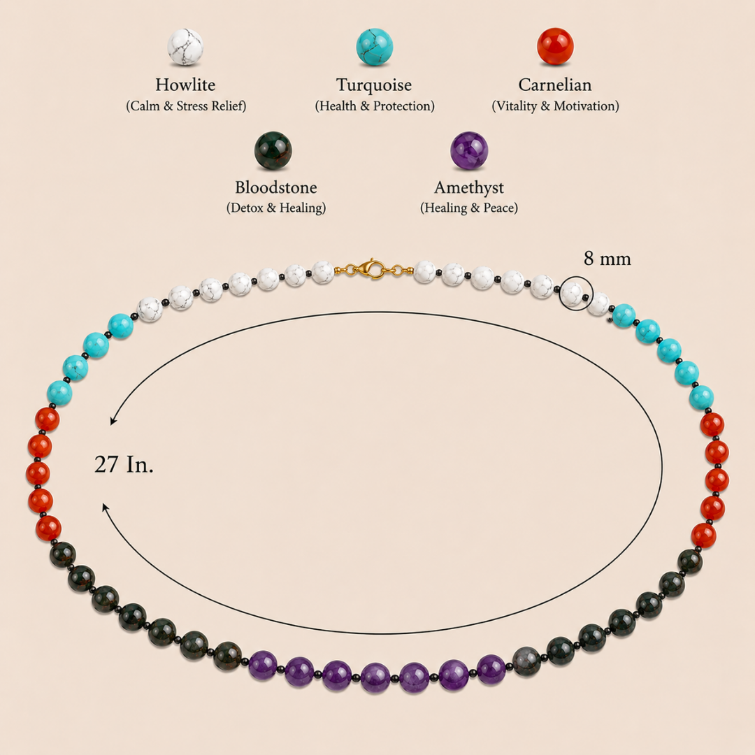 Health & Healing Power Mala (Wellness, Strength & Positive Energy)