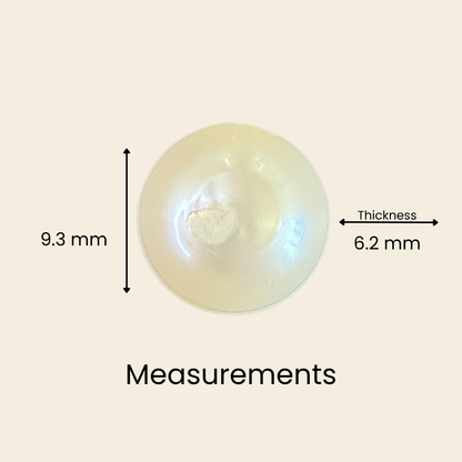 Natural Pearl (Moti) Gemstone – Round Shape (4.10 Carat | 4.46 Ratti | 9.3 × 6.2 mm)