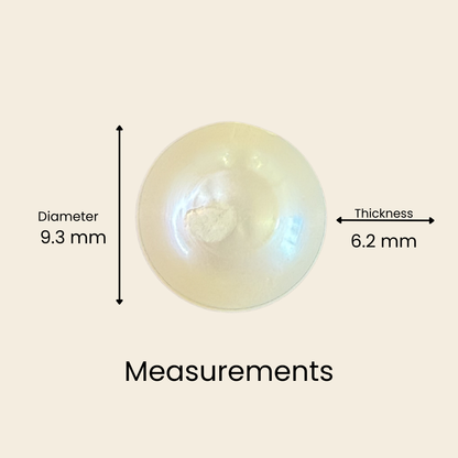 Natural Pearl (Moti) Gemstone – Round Shape (4.10 Carat | 4.46 Ratti | 9.3 × 6.2 mm)