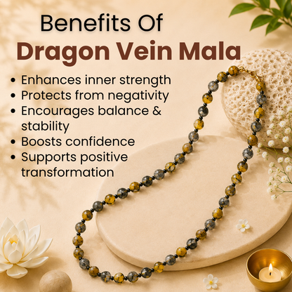 Dragon Vein Mala – Strength, Confidence & Positive Transformation