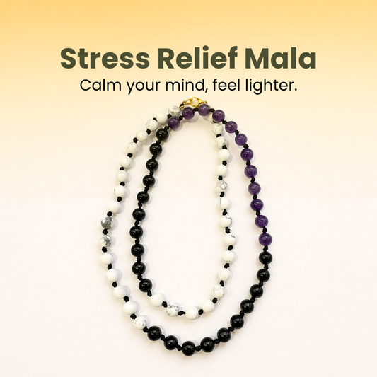 Stress Relief Power Mala (Calmness, Relaxation & Emotional Balance)
