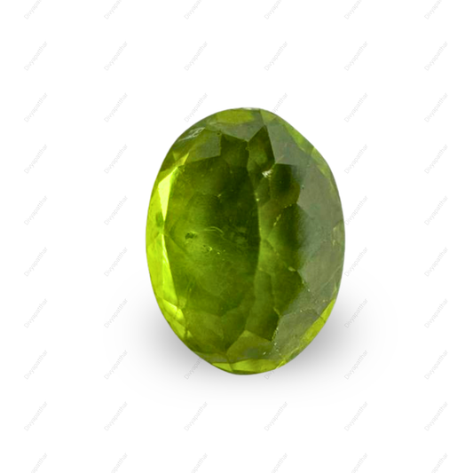 Natural Peridot Gemstone – Oval Shape (3.40 Carat | 3.71 Ratti)