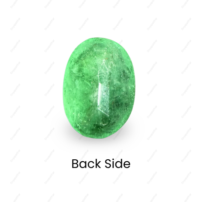 Natural Emerald (Panna) Gemstone – Oval Shape (3.95 Carat | 4.30 Ratti | 12 × 8.9 × 6.2 mm)