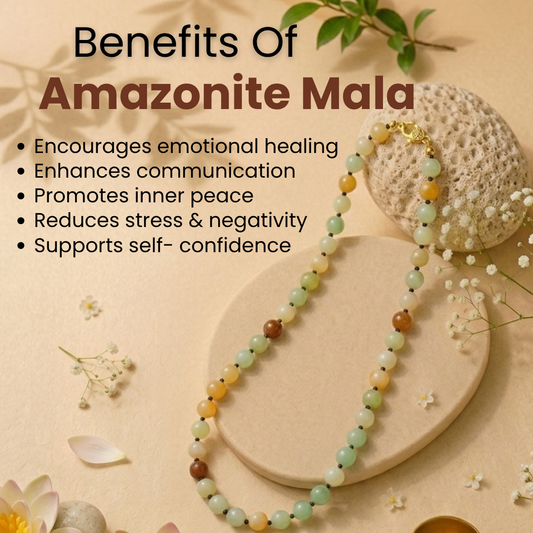 Amazonite Mala – Calmness, Communication & Emotional Balance
