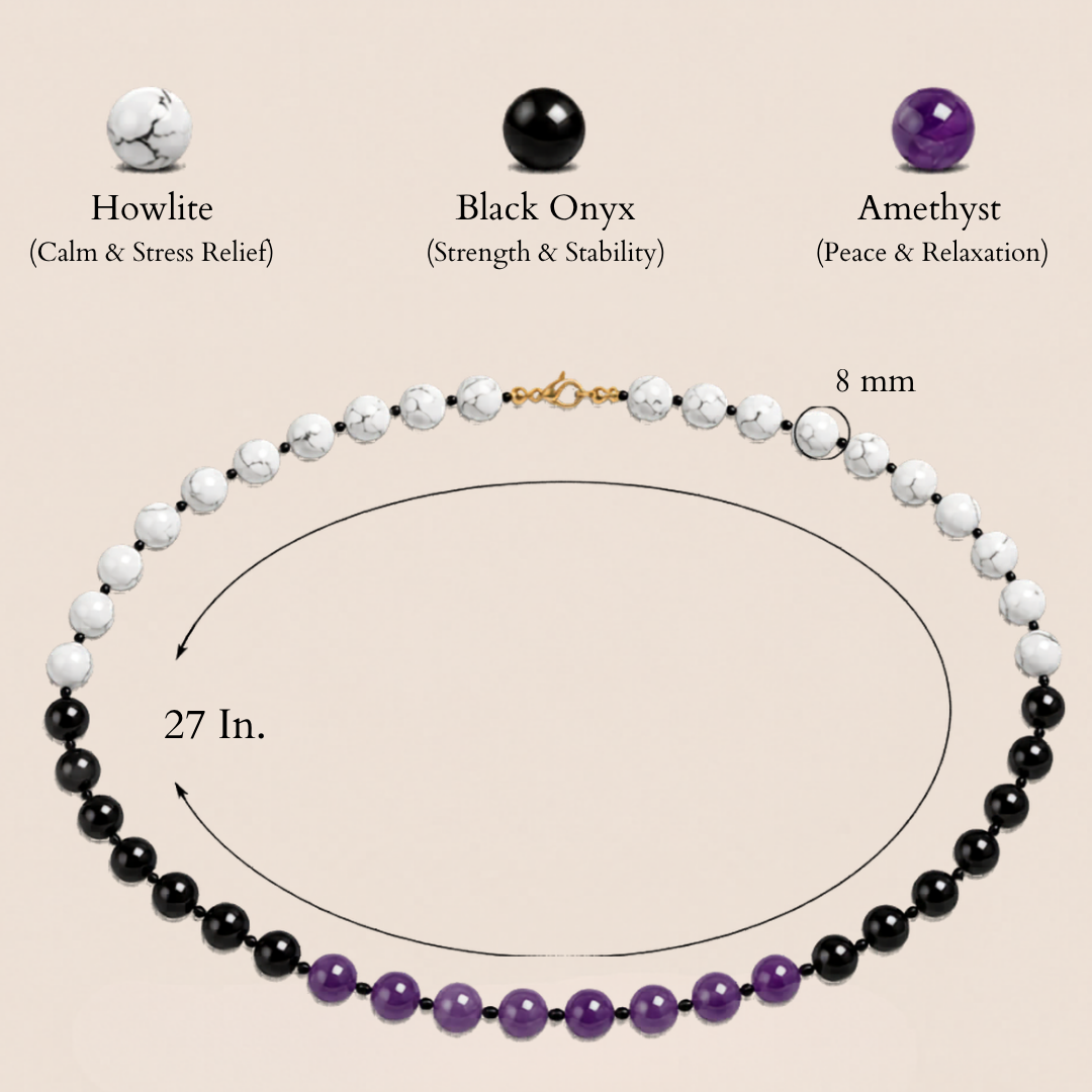 Stress Relief Power Mala (Calmness, Relaxation & Emotional Balance)
