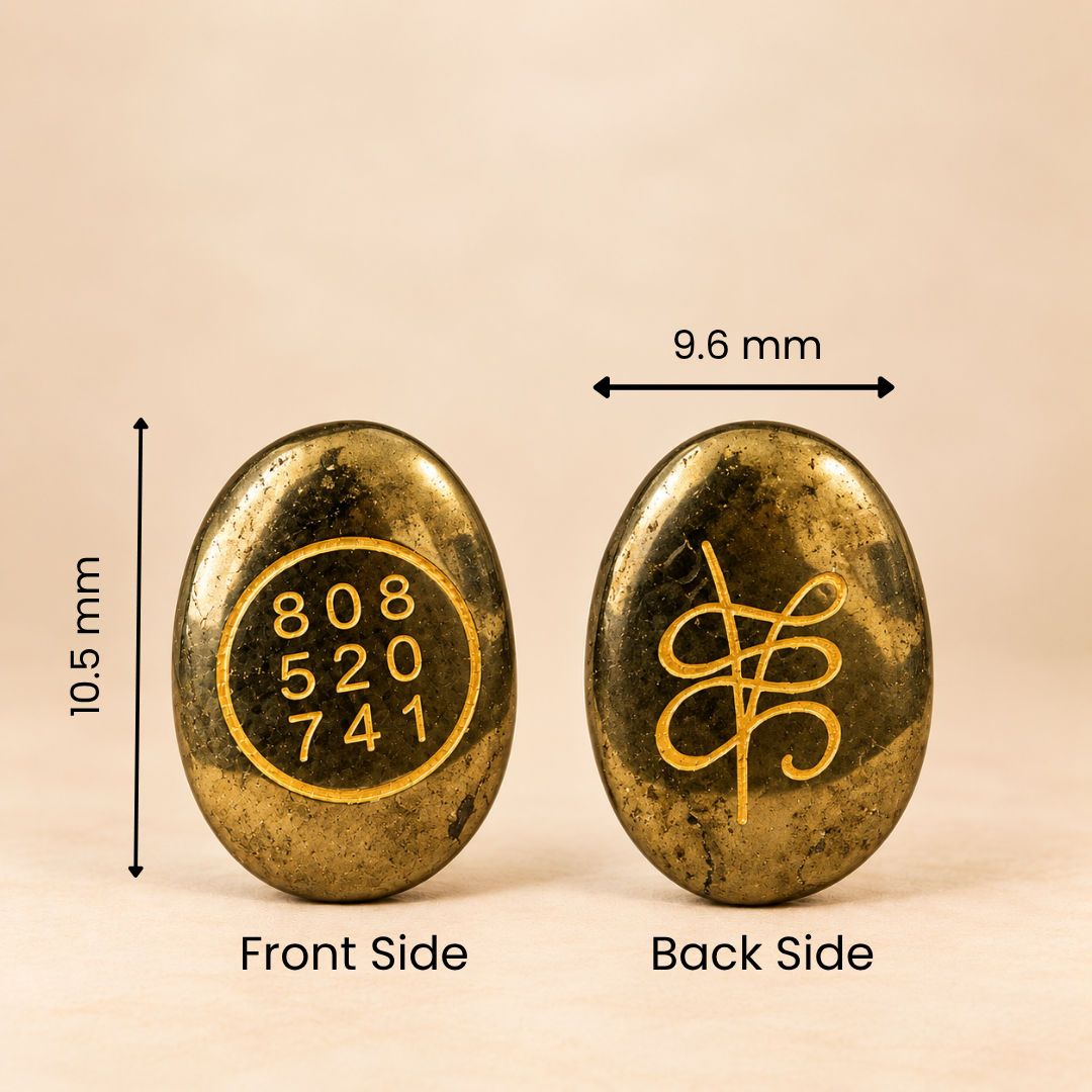 Pyrite Zibu Coin – Abundance, Protection & Positive Energy