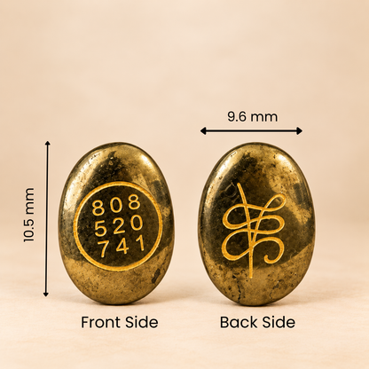 Pyrite Zibu Coin – Abundance, Protection & Positive Energy