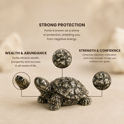Pyrite Tortoise for Vastu Purpose – Wealth, Protection & Financial Growth