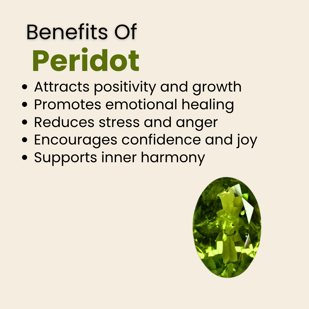 Natural Peridot Gemstone – Oval Shape (3.85 Carat | 4.19 Ratti)
