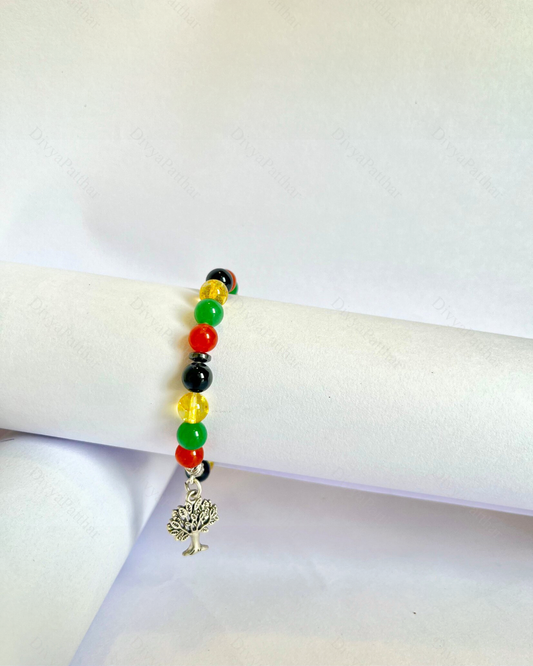 Premium Multi Crystal Freedom Tree Bracelet (Growth, Wealth & Stylish Protection)