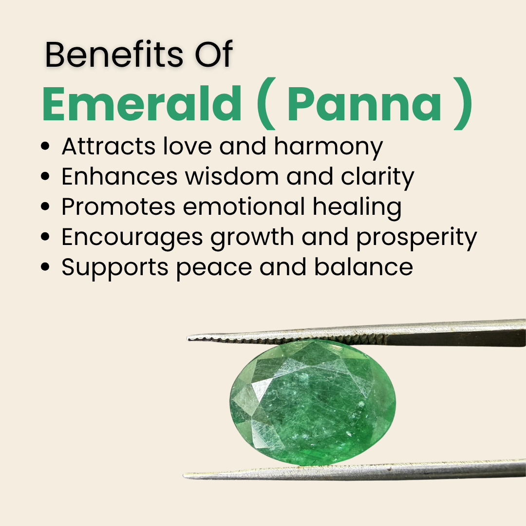 Natural Zambian Emerald (Panna) Gemstone – Oval Shape (4.15 Carat | 4.52 Ratti | 15.1 x 7.9 mm)