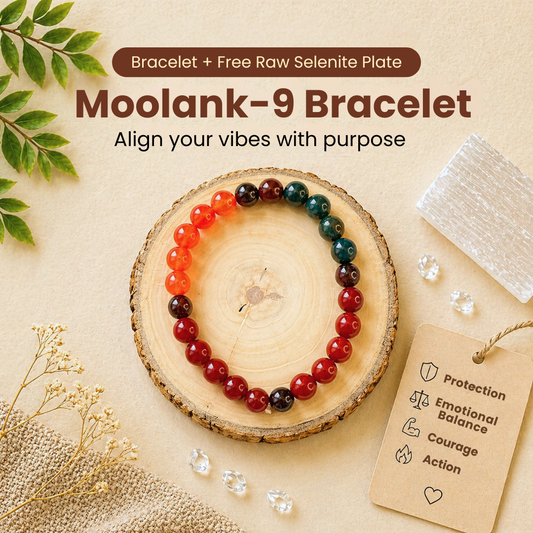 Moolank 9 Power Bracelet (Courage, Action & Emotional Balance)