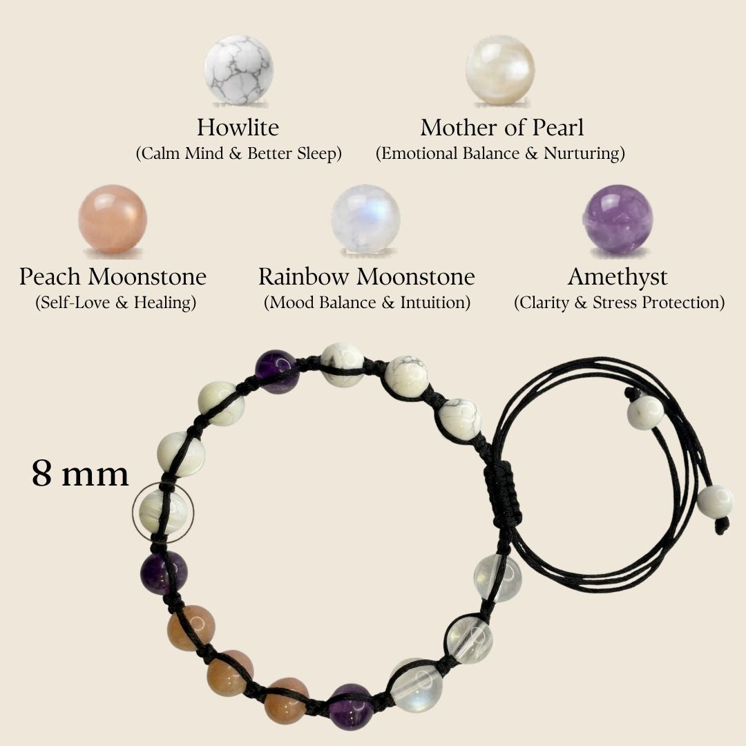Moolank 2 Power Adjustable Bracelet (Emotional Balance, Intuition & Inner Peace) Emotional Balance Intuition Inner Peace