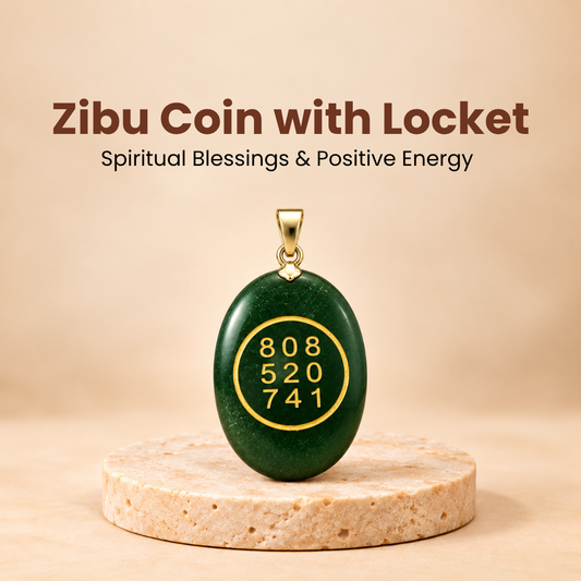 Zibu Coin with Locket – Spiritual Blessings & Positive Energy