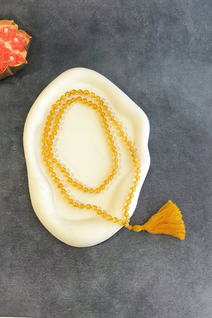 Citrine Jap Mala – Abundance, Positivity & Success