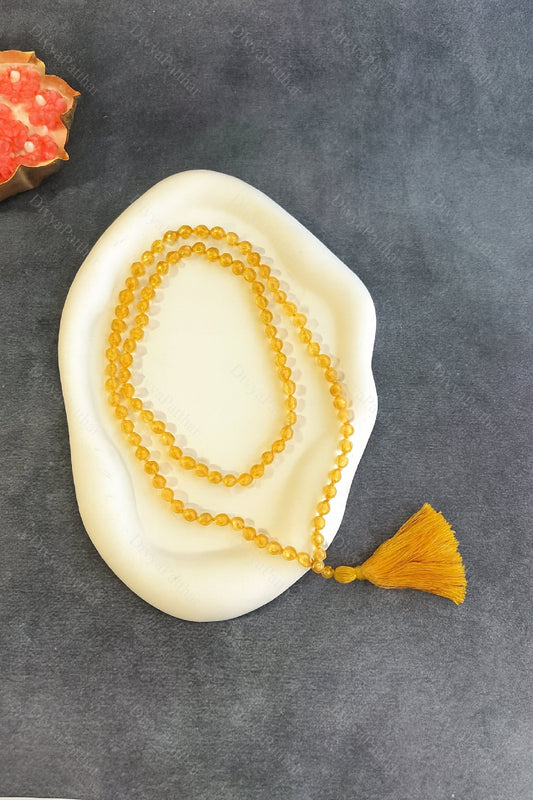 Citrine Jap Mala – Abundance, Positivity & Success