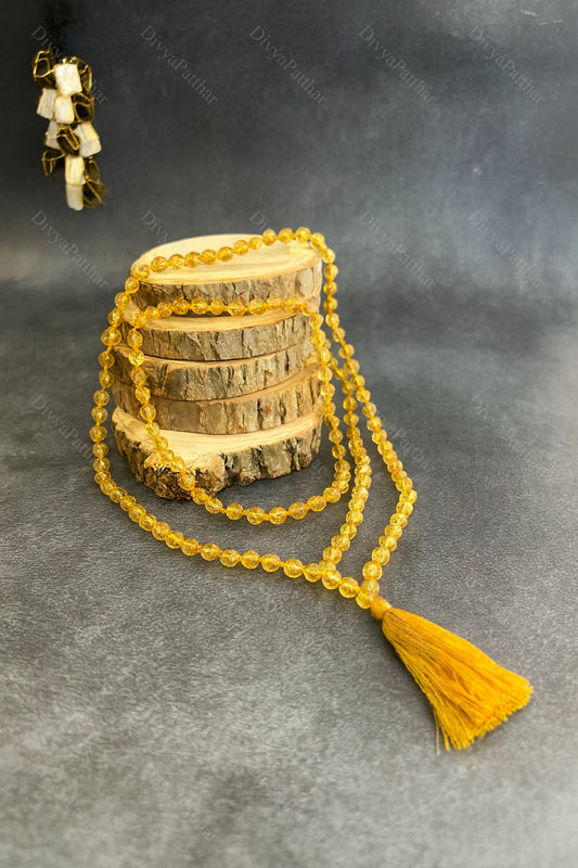 Citrine Jap Mala – Abundance, Positivity & Success