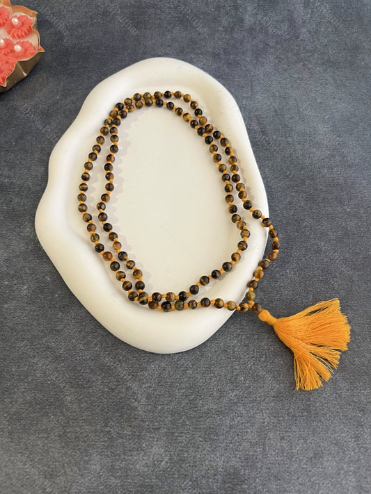 Tiger Eye Jap Mala – Courage, Clarity & Protection