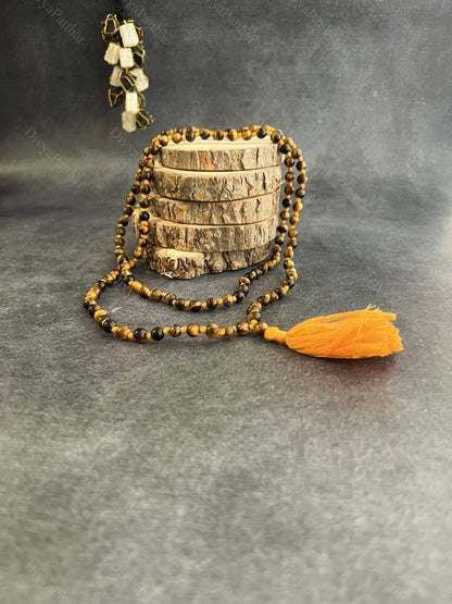 Tiger Eye Jap Mala – Courage, Clarity & Protection