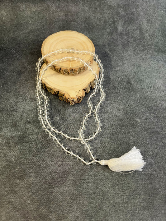 Clear Quartz Jap Mala – Clarity, Healing & Energy Amplification