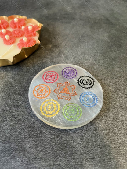 Selenite Plate – Cleansing, Healing & Spiritual Harmony