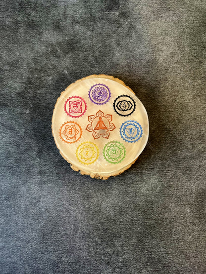 Selenite Plate – Cleansing, Healing & Spiritual Harmony