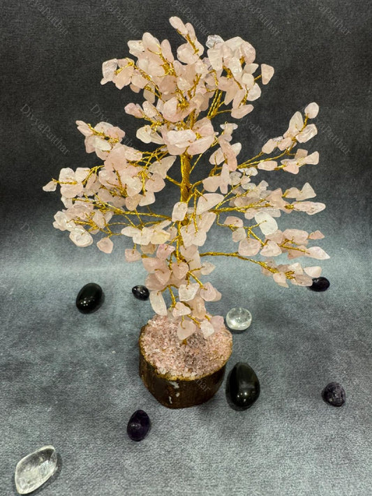 Rose Quartz Crystal Tree – Love, Harmony & Emotional Healing
