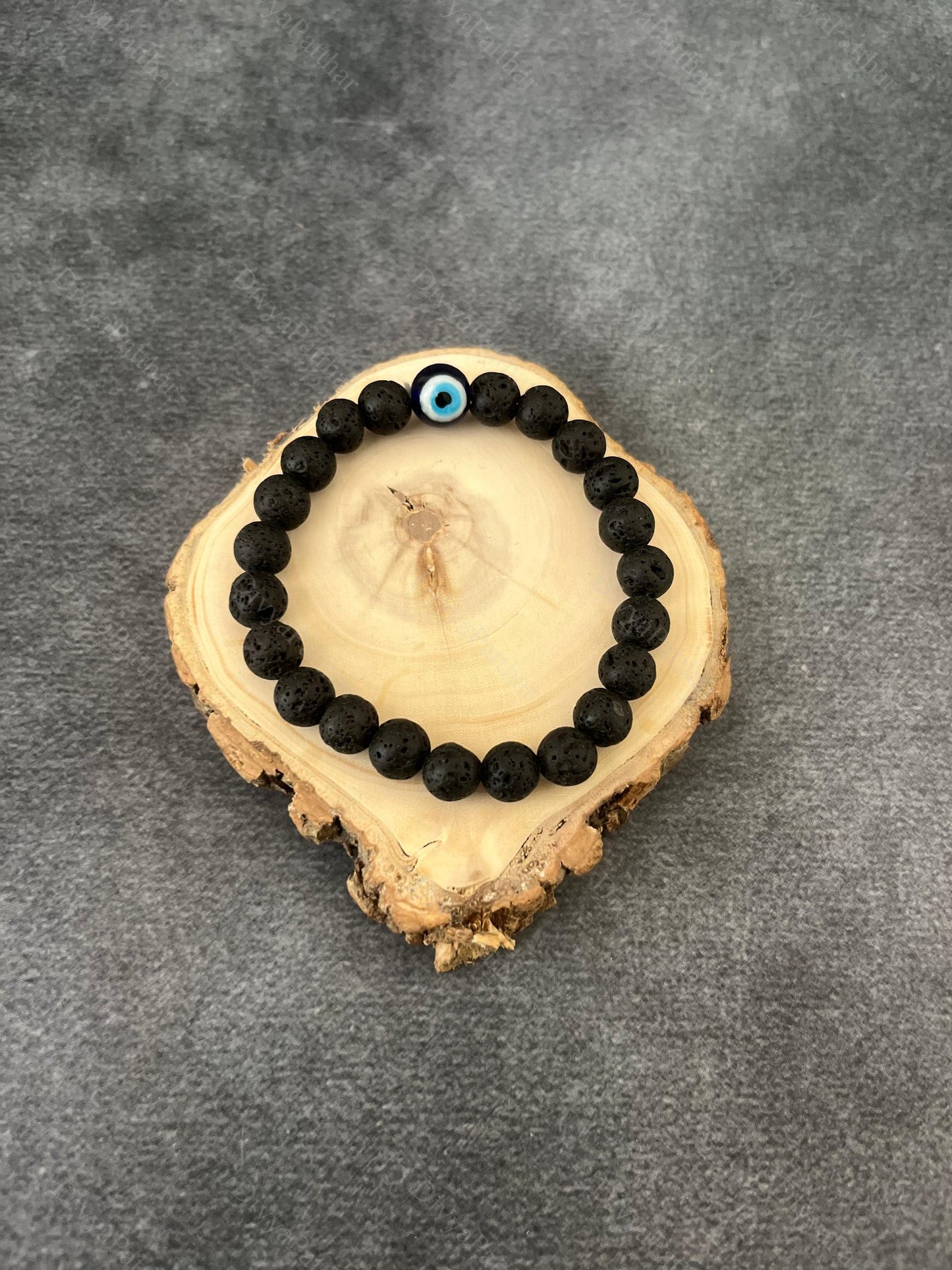Free Evil Eye Lava  Bracelet