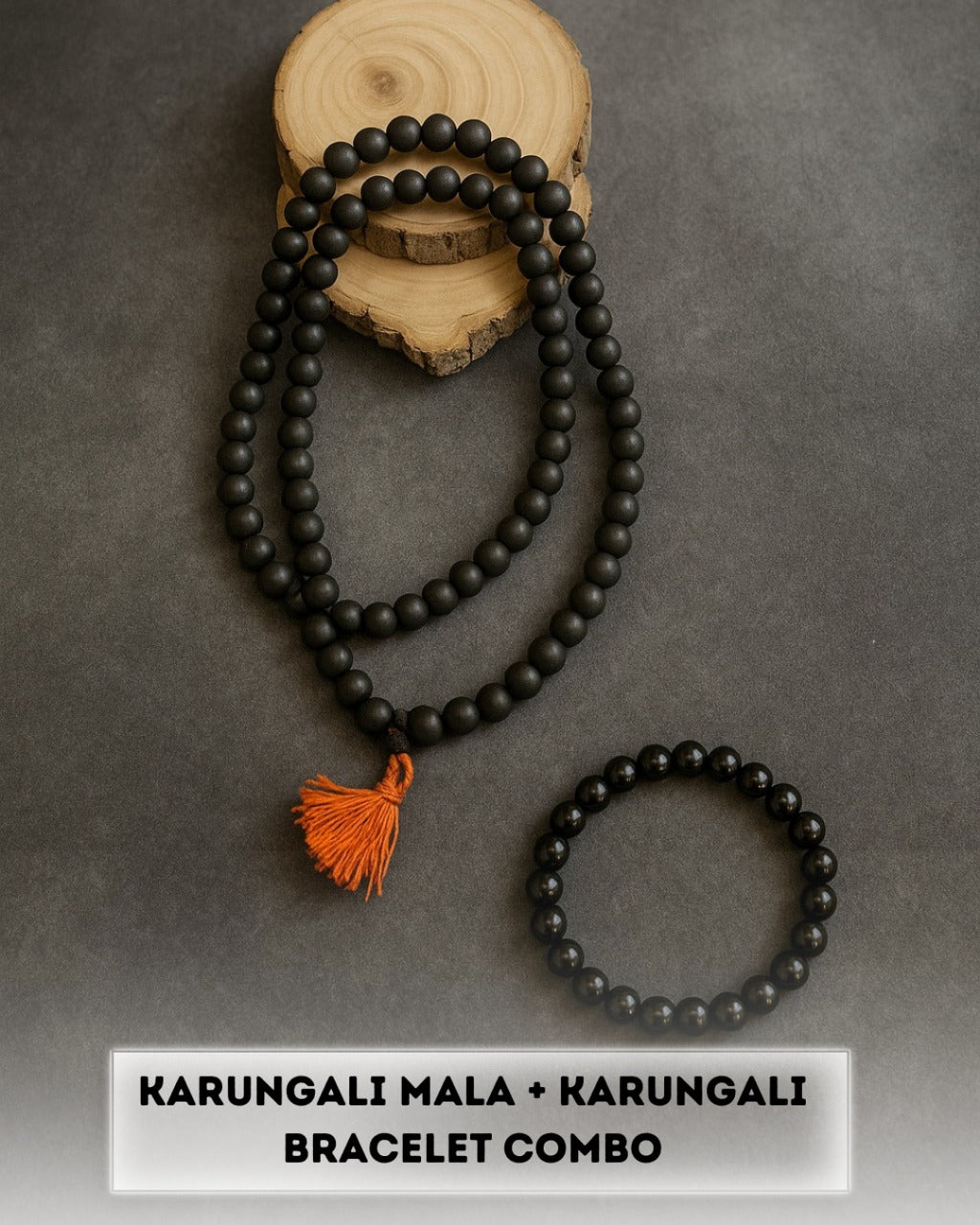 KARUNGALI MALA & BRACELET COMBO (Natural | Energised | South India Origin)
