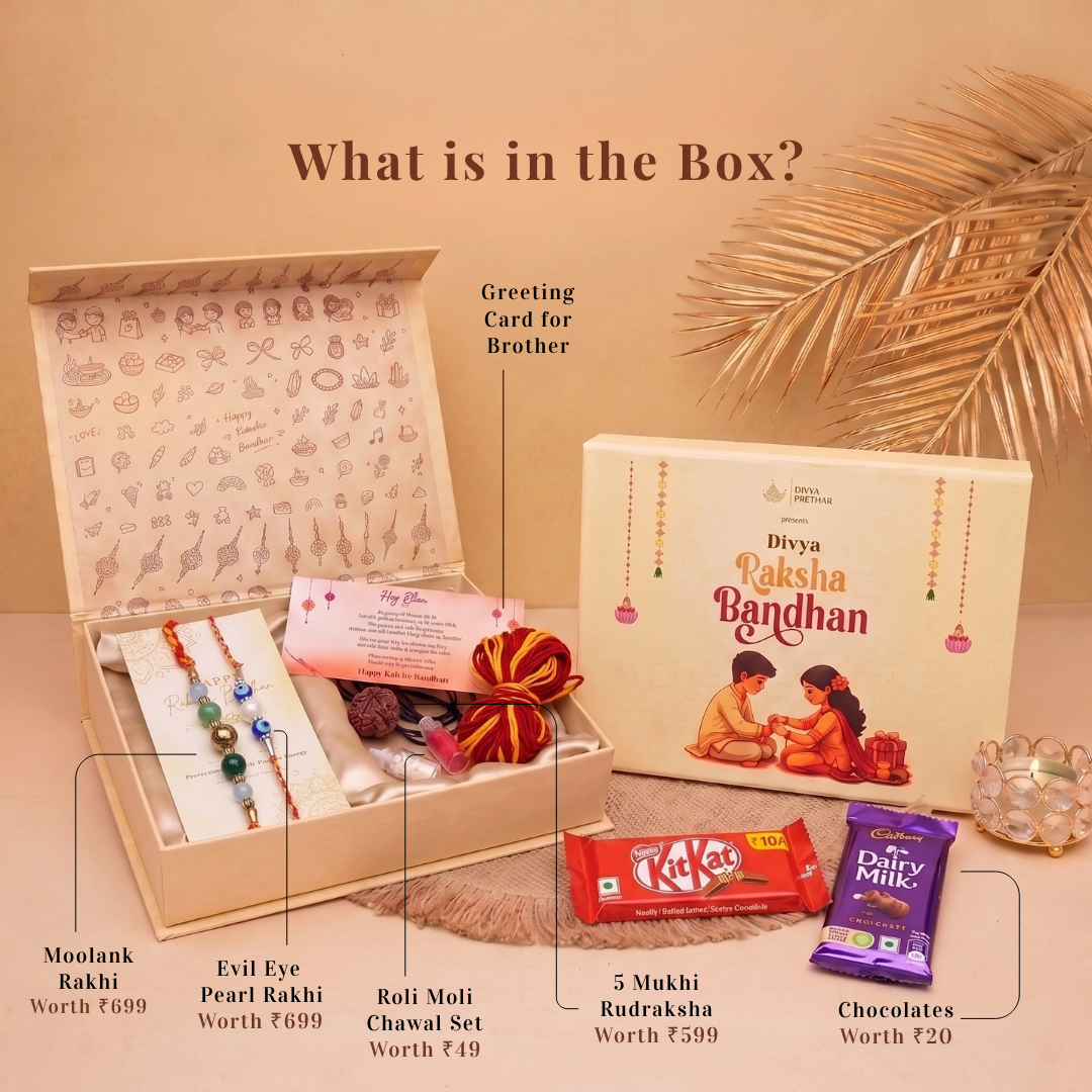 Moolank 3 Rakhi Gift Hamper (Married Brother Combo)