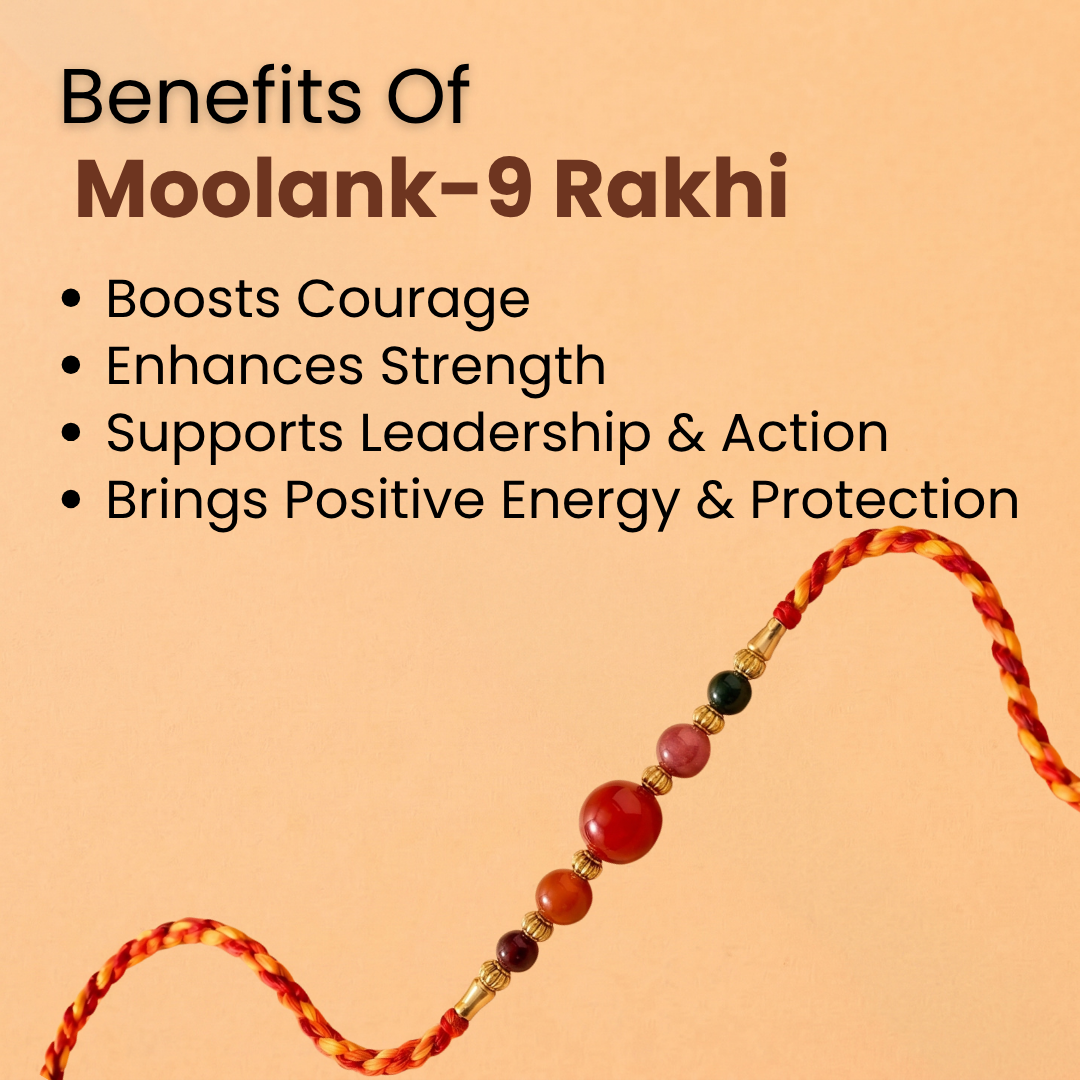 Moolank 9 Rakhi – Courage, Strength & Determination