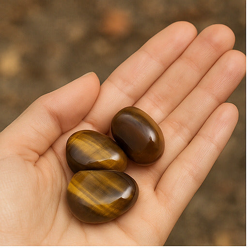 Tiger Eye Tumble – Courage, Focus & Protection