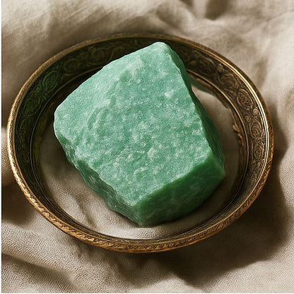 Green Aventurine Raw Stone – Luck, Opportunity & Emotional Balance