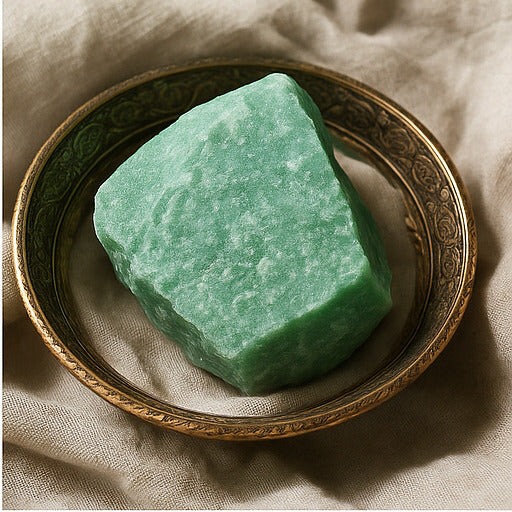 Green Aventurine Raw Stone – Luck, Opportunity & Emotional Balance