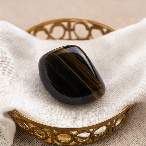 Black Tiger Eye Tumble – Protection, Focus & Inner Strength