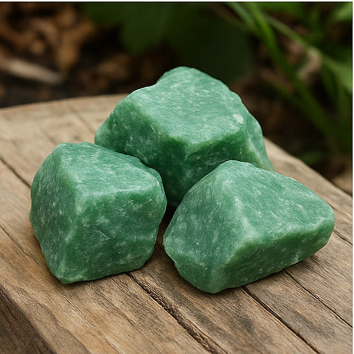Green Aventurine Raw Stone – Luck, Opportunity & Emotional Balance