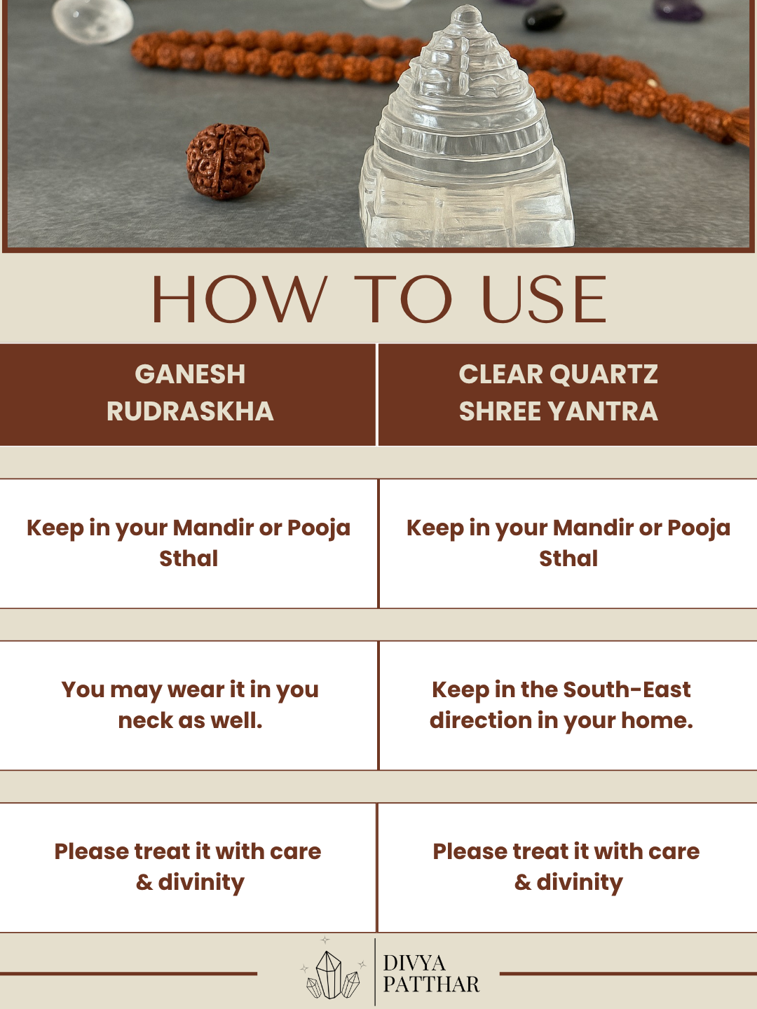 DIVYA LAXMI – GANESH COMBO ( Energised Ganesh Rudraksha + Crystal Shree Yantra )